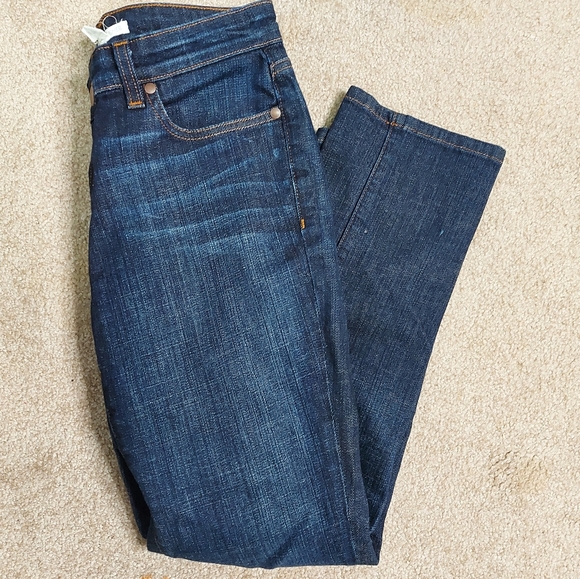 Eileen Fisher straight leg mid rise jeans petite - Picture 1 of 9